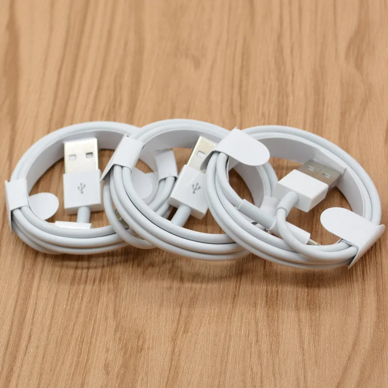 50 PCS 100PCS 1M USB Cable Data Charger Cord Line For Phone 7 8 xr 11 12 13 14