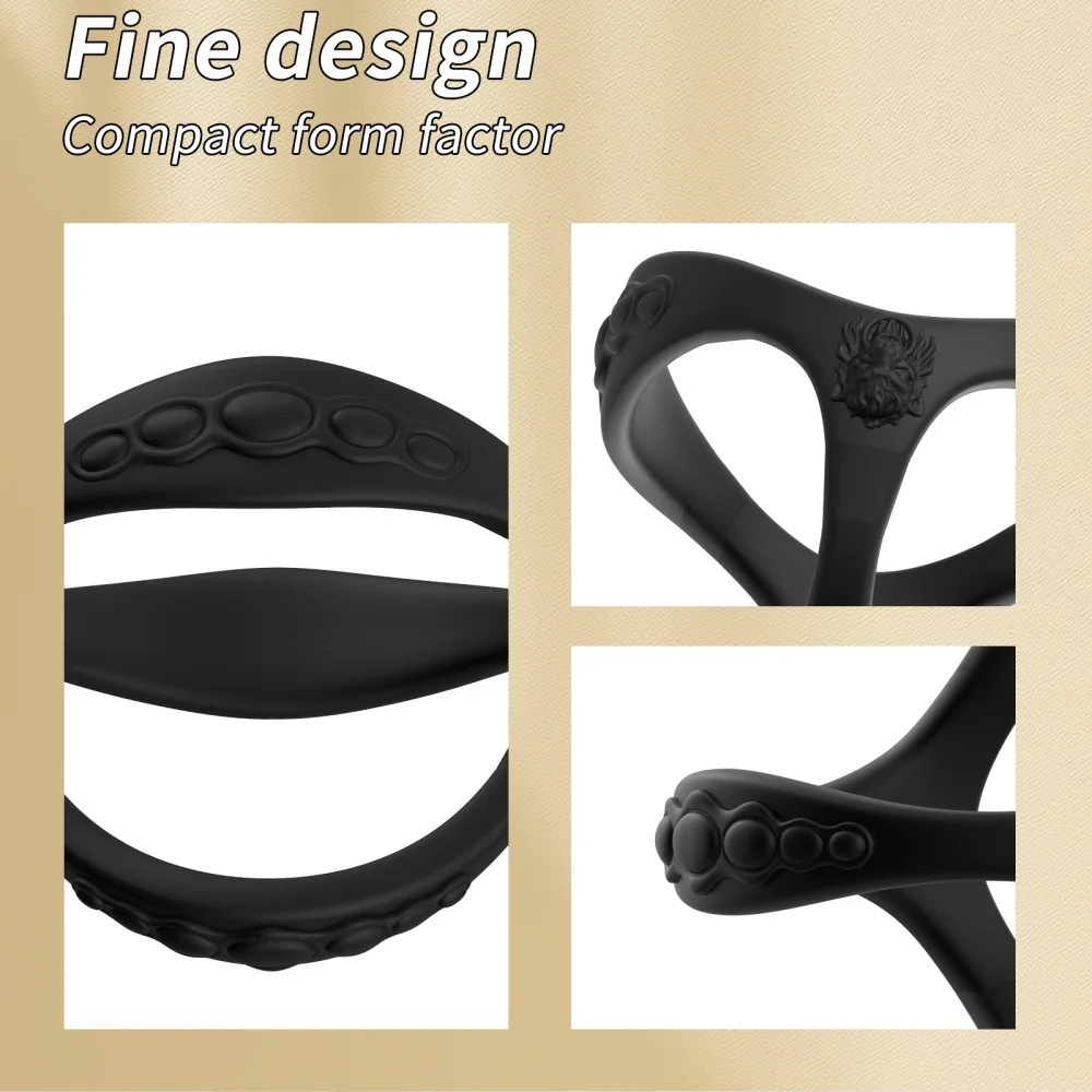Penis Ring For Men Silicone Cock Ring Sex Toys For Man Delay Ejaculation Delay Cock Ring Stronger Erection Lock Ring Erotic Toys view 3