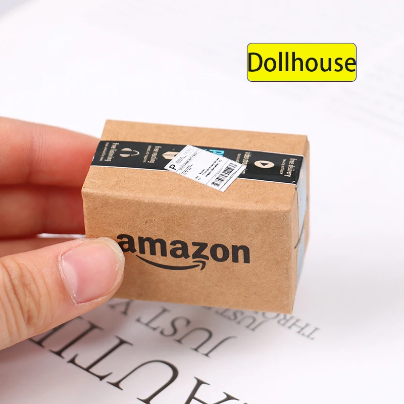 1 pçs 1:12 casa de bonecas simulação em miniatura caixa expressa mini caixa acessórios móveis decoração brinquedo