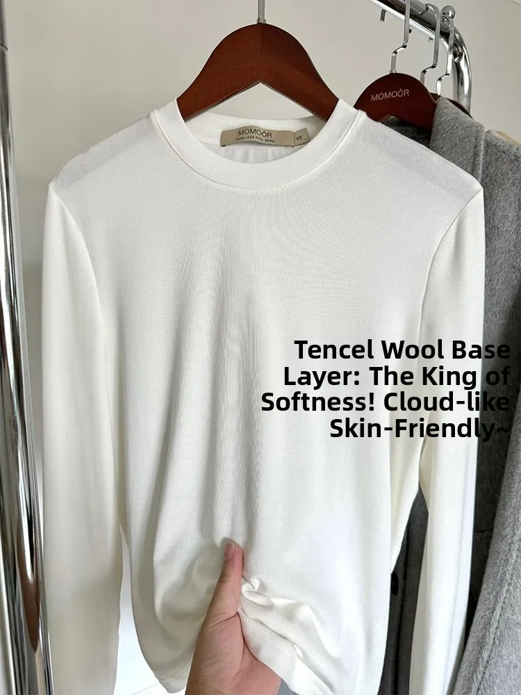 

MOR Autumn Winter Wool round Ne Knitted Base Layer Small Size Layering BI Ready Women's Slim Fit Knitwear