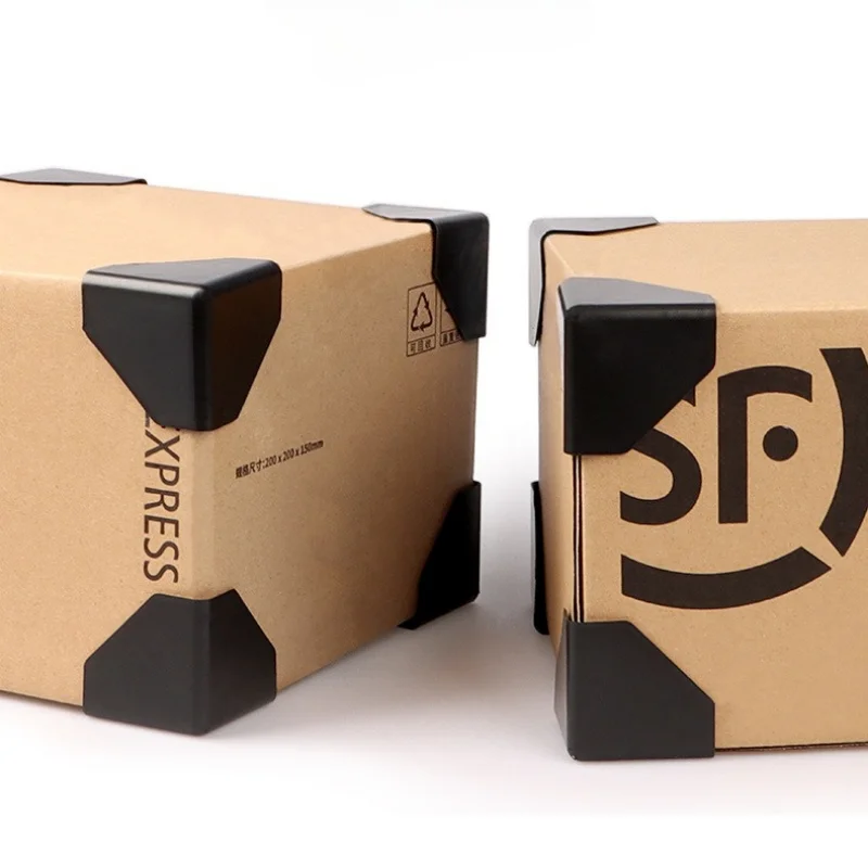 plastic-corner-protector-black-three-sided-anti-collision-corner-carton-furniture-electric-logistics-packaging-edge-protector