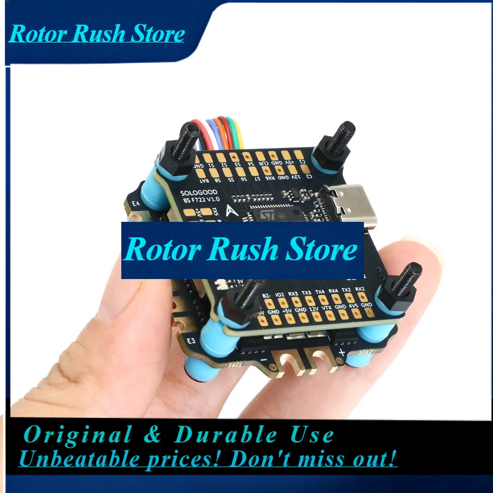 RoRuSSoloGood 8S F722 60A Stack 8S F722 Flight Controller BLHELI_S 60A 4in1 ESC 30.5X30.5mm 3-8S For FPV Freestyle Drones Parts