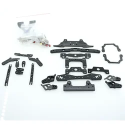 mini 4wd carbon set spring front and rear swing fish fly fish car pivot set for mini 4wd chassis MS MSL 1 set cnc model