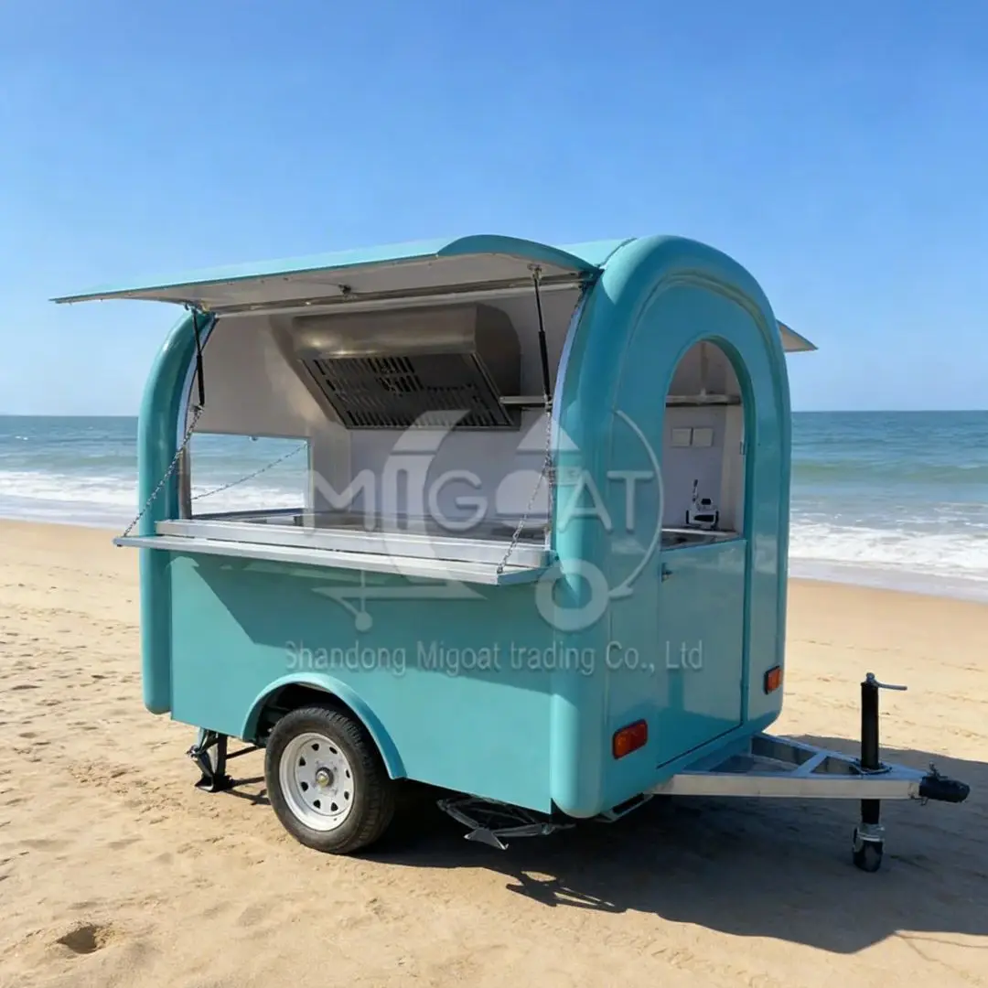 

Customizable Instagram-Worthy Mobile Vending Trailer Towed Food Cart for Bubble Tea Coffee Cold Drinks