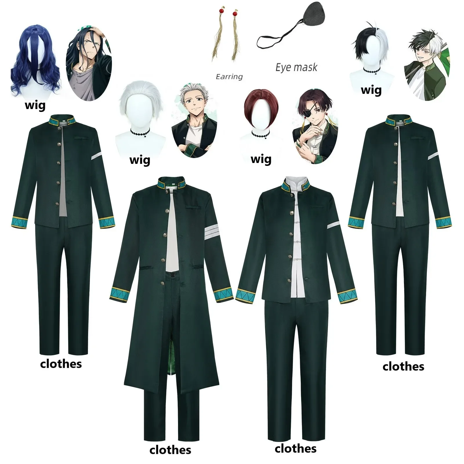 Anime Wind Breaker Cosplay Haruka Sakura Akihiko Nirei Kyotaro Sugishita Hayato Suo Hajime Umemiya Cosplay Costume Wig Suit