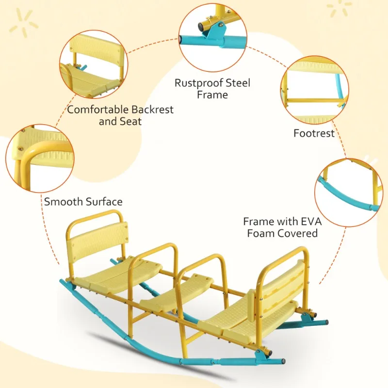 Altalena all'aperto per bambini dell'asilo, attrezzatura per giochi all'aperto per la scuola materna e nel cortile dei bambini pesanti