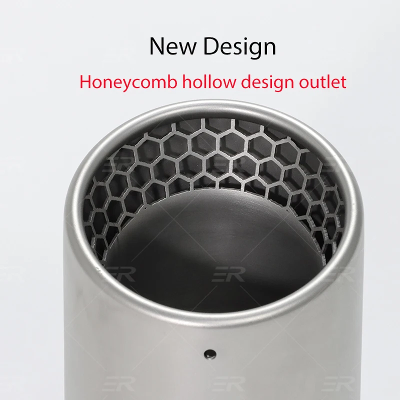 1PC Matte Stainless Steel Exhaust Tips Modify For 101mm Outlet Universal Cars Accessories Upgrade Muffler Pipe Tail Tip Nozzles