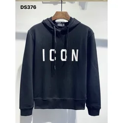 2024  Men Brand DSQ2 Hoodies Gym Casual Bodybuilding Sweatshirt Outdoor Male Hooded Jersey Clothing M-XXXL