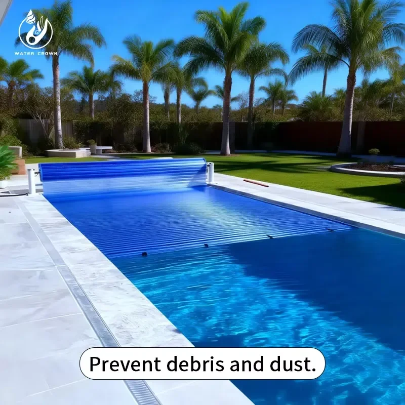 Water Crown Polycarbonate (PC) Clear Hard Swimming Pool Cover Anti-Hail Anti-UV In-Ground Solar Heating CE Certified