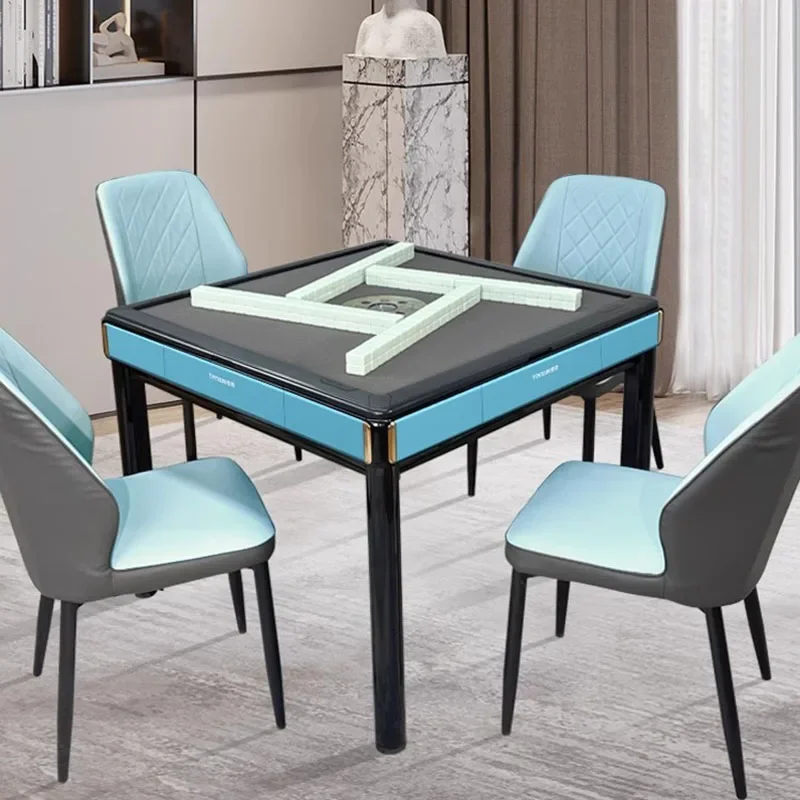 

Машина для Маджонга 2024 полностью автоматическая домашняя электрическая настольная машина для Маджонга Бесшумная машина с четырьмя отверстиями обеденный стол двойного использования