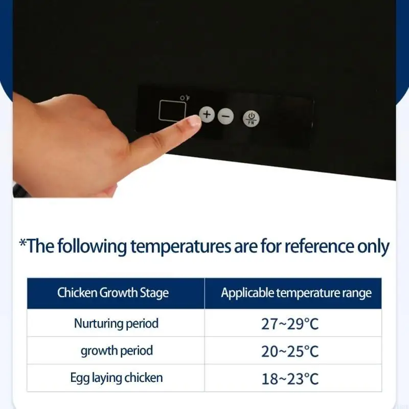 لوحة حاضنة الغرض والشتاء مع التحكم في درجة الحرارة لتربية الدواجن B03E