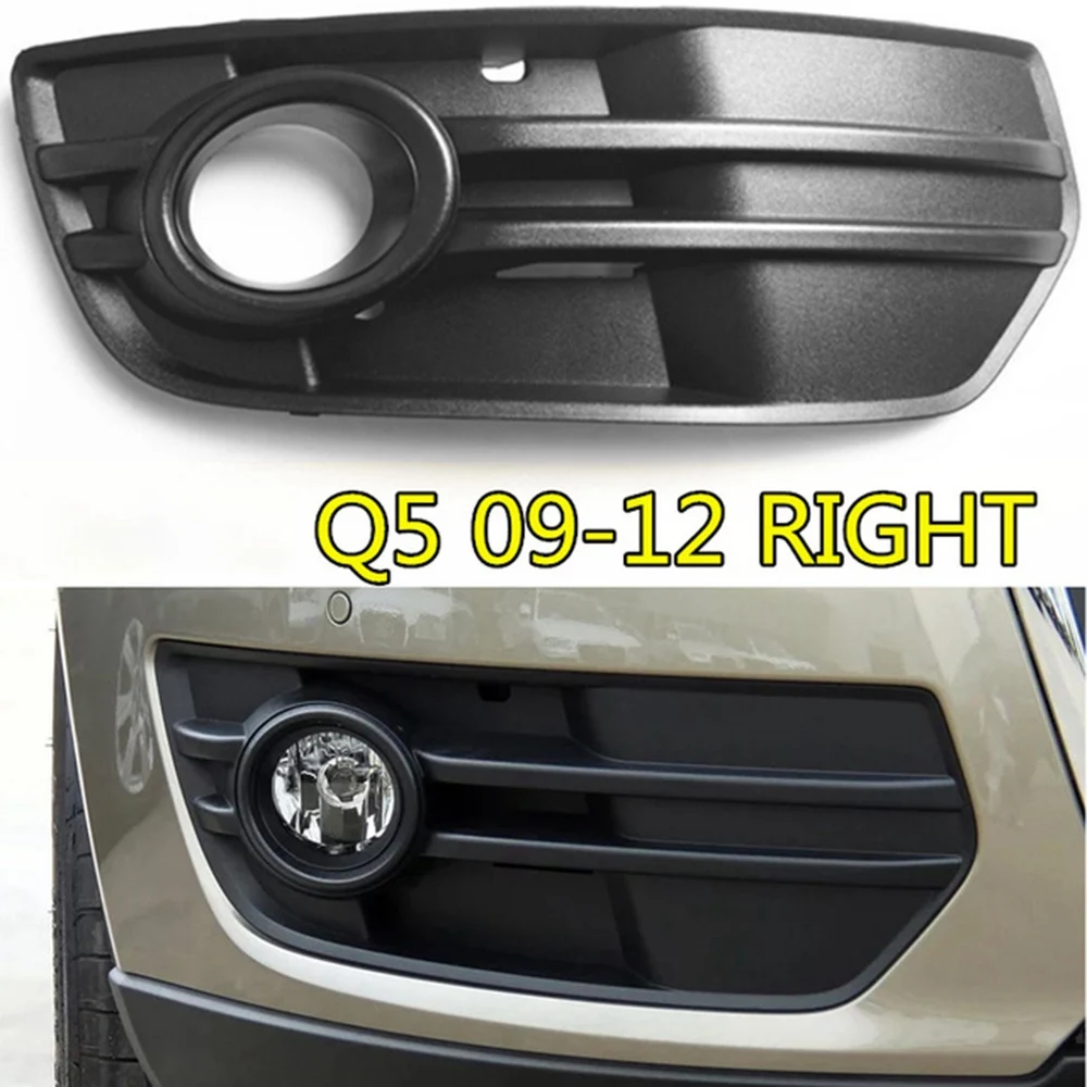 Car Front Right Bumper Racing Grills Fog Light Grille for-Audi Q5 2009 -2012 Fog Lamp Frame ABS Replacement 8R0807682