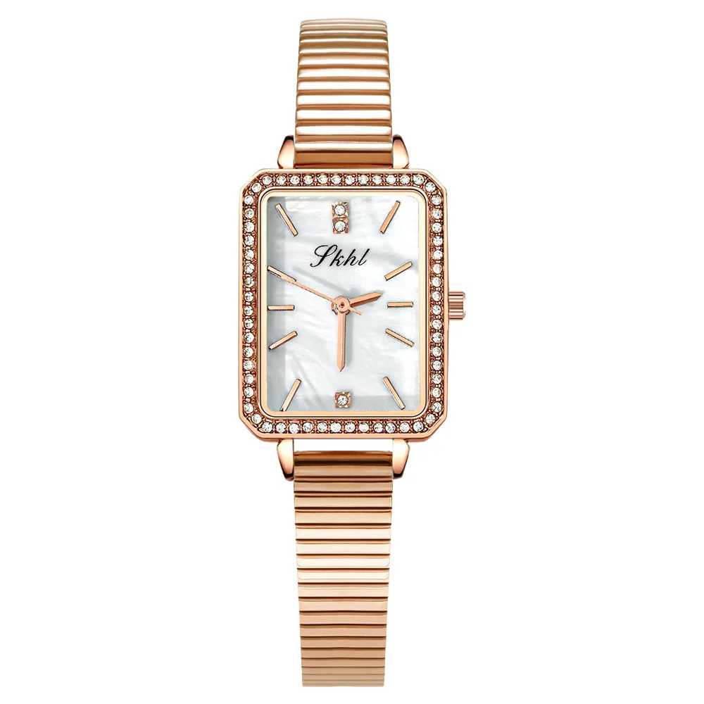 

New Stainless Steel Women'S Watch With Silver Solid Piano Strap, A Luxurious And Elegant Timepiece, Perfect As A Women'S Gift.