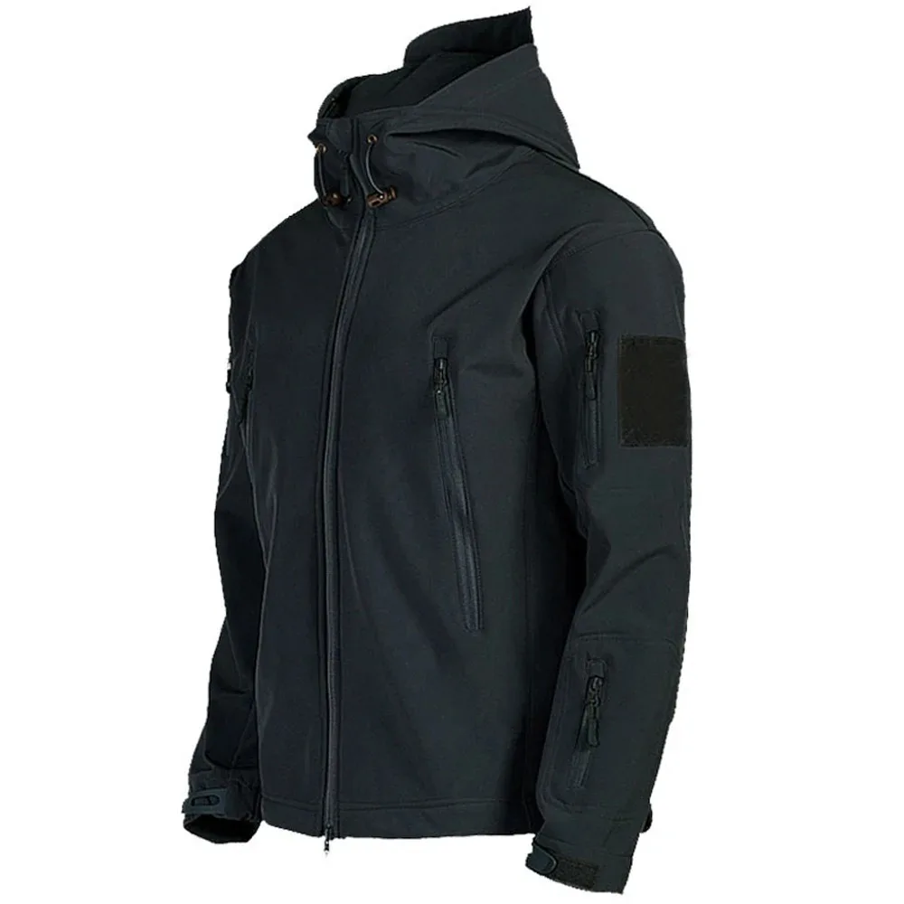 Autunno e inverno nuova giacca tattica da uomo Sharkskin Soft Shell giacca impermeabile antivento Multi-tasca abbigliamento da uomo caldo