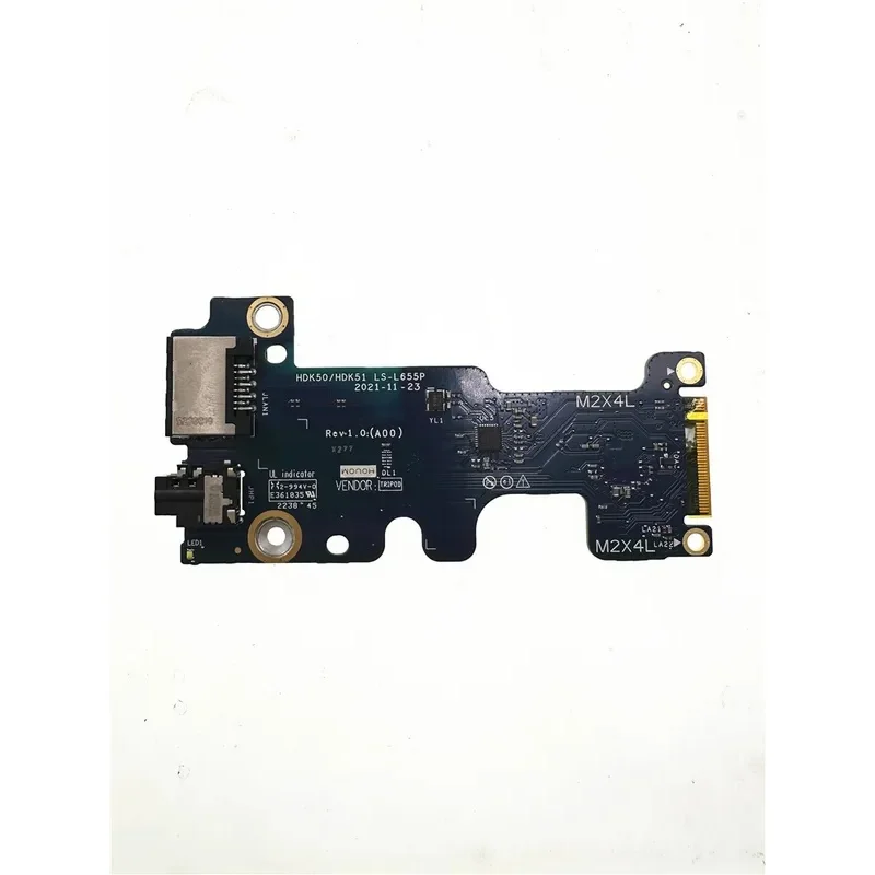 N+ Built-in Audio RJ45 LAN Sound IO Board for Dell G15 5520 5521 G16 7620 HDK50 HDK51, LS-L655P PN: 0V9K8D V9K8D