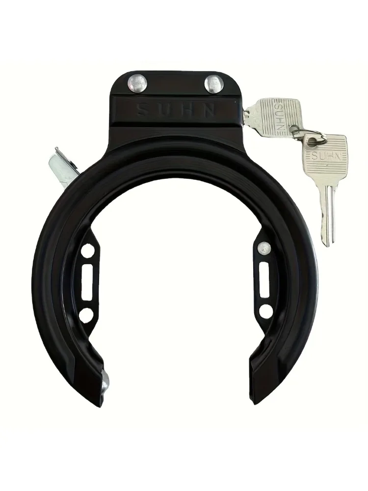 AliExpress NONE Outdoor bicycle horseshoe lock - fully enclosed steel pipe anti-theft lock with 2 keys for bicycles, cycling and holiday gifts