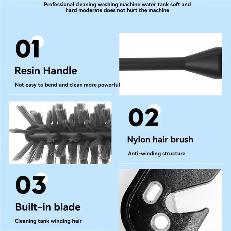 BAAM-For Tineco 1.0 Series ملحقات قطع غيار المكنسة الكهربائية فرشاة تنظيف عجلات المكشطة