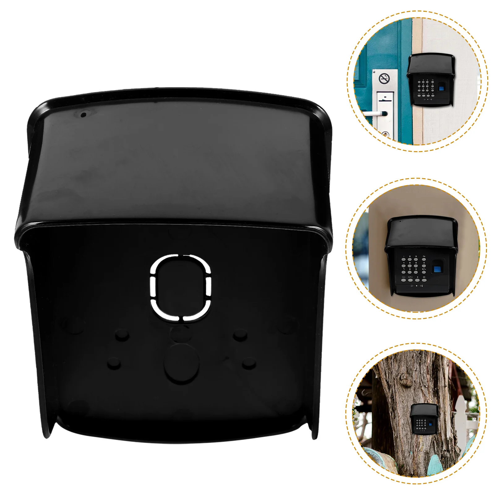 1 قطعة غطاء آلة الوصول إلى الباب تصميم بسيط غير نافذ للمطر المنزل مكتب المدرسة مطعم سبلاش برهان جرس الباب غطاء للمطر