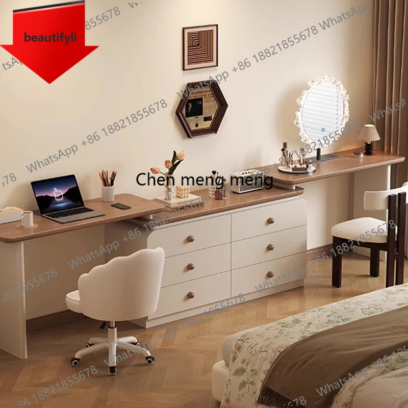 

Туалетный столик в скандинавском стиле A16, дизайнерский, большой, для спальни, с зеркалом в полный рост, мебель для дома