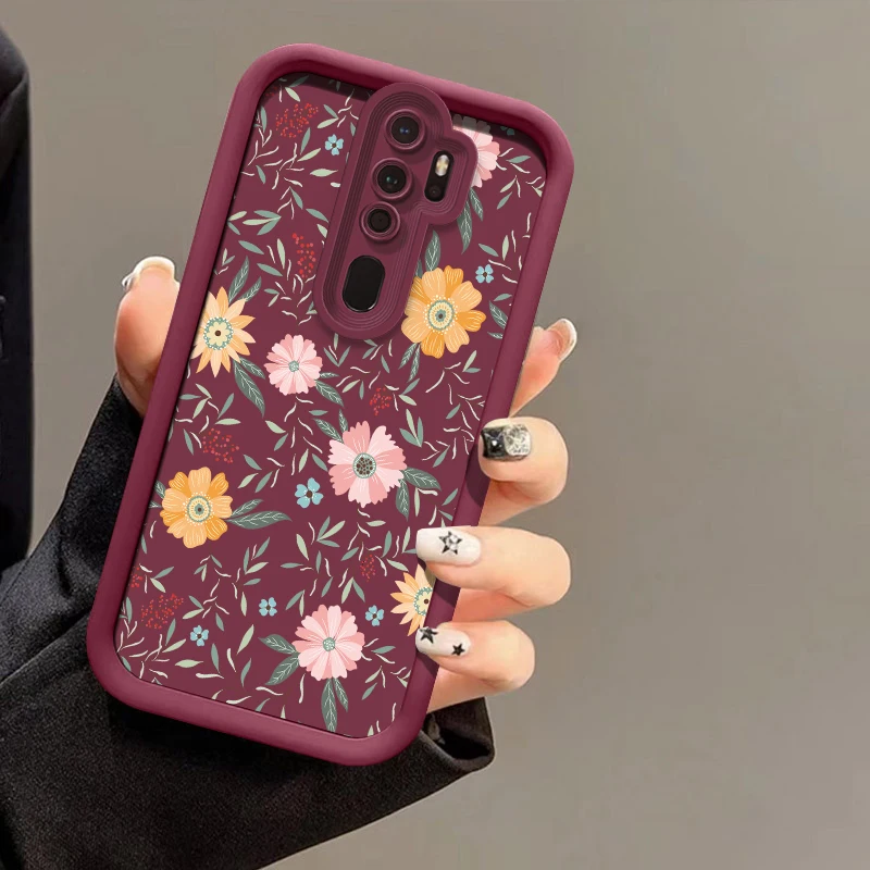 حافظة لهاتف OPPO A57 A57E A57S A55 A54S A53 A52 A38 A33 A32 A92S A92 A76 A74 A73 A72 A60 A58 غطاء زهري