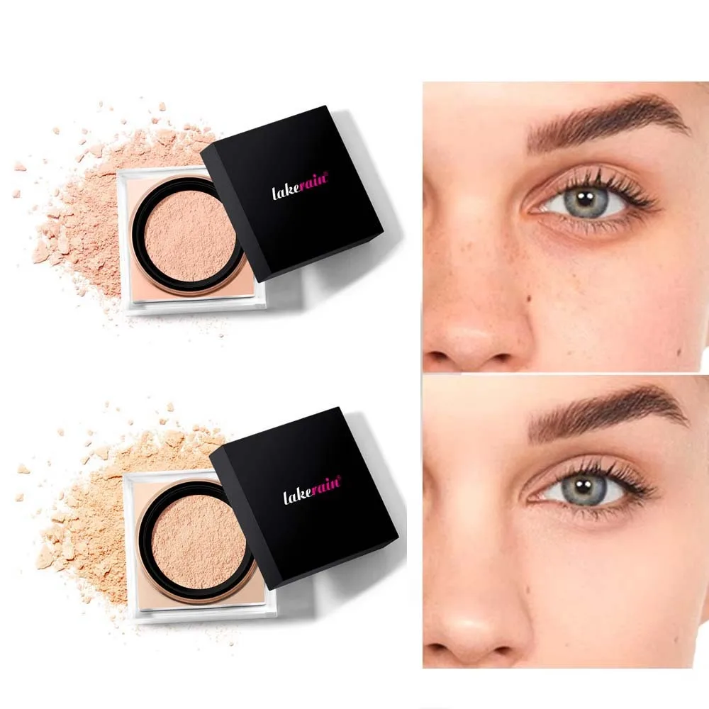 Blocca in polvere fissante per il trucco Texture setosa senza peso Polvere sciolta opaca Cosmetici lisci Viso Cottura sciolta Illumina il tono della pelle