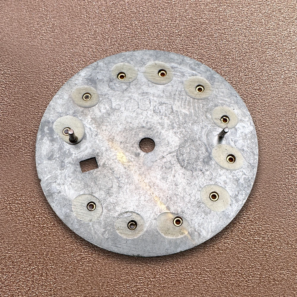 24.5mm S Logo Diamond Dial Suitable For NH05 Japan Movement Fritillaria Quality White/Grey Watch Modification Accessories