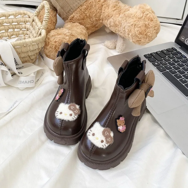 الحلو الأطفال مرحبا كيتي قلادة Kawaii سانريو أنيمي موضة Casua مجلس أحذية لطيف أحذية الأميرة الهدايا لعب للأطفال