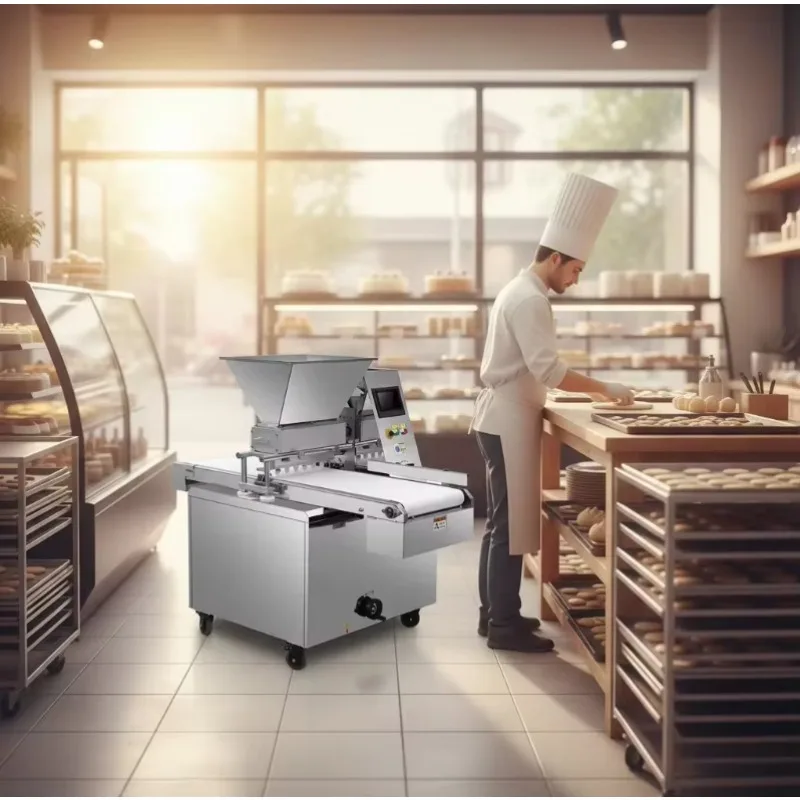 New Automatic Commercial Bakery Cookie Dough Ball Fish Shape Biscuits Making Machine with Nuts Flour Milk Corn 380V/220V