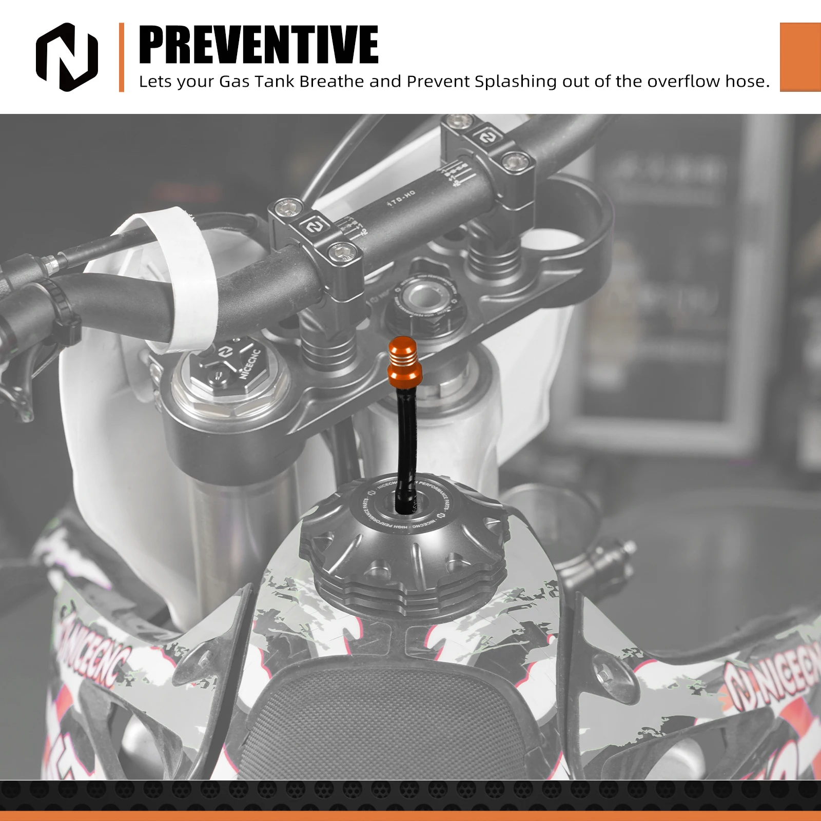 Für KTM EXC GasGas EC Beta RR X-Trainer Husqvarna Kawasaki Suzuki Yamaha YZ Universal Gas Tankdeckel Ventilentlüftungsschlauch