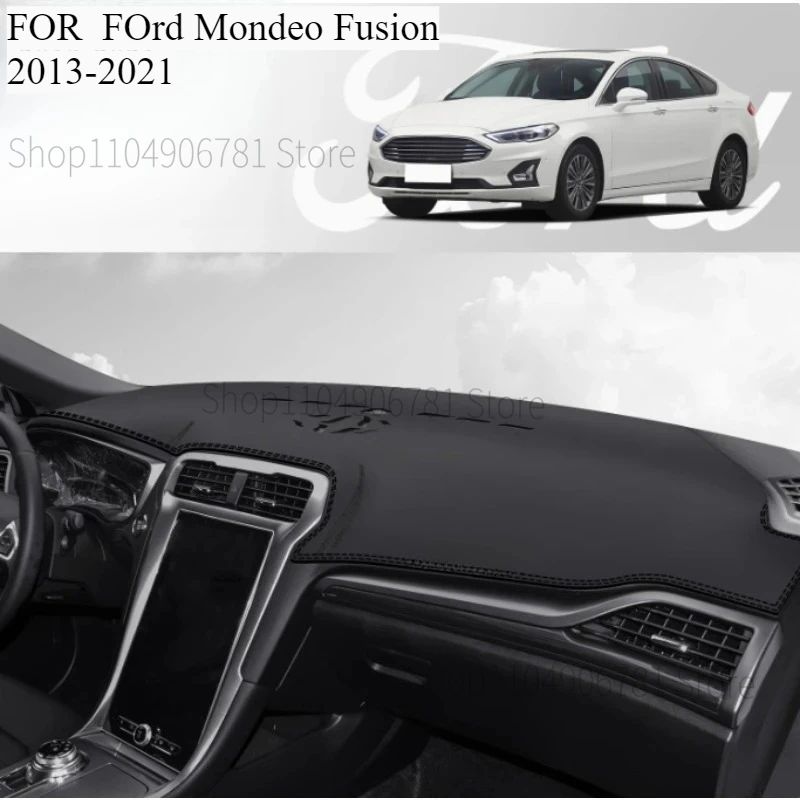 FOR  FOrd Mondeo Fusion 2013-2021  Car Dash Mat Dashmat Dashboard Mat Cover Sun Shade Dash Board Cover Carpet  Accessories