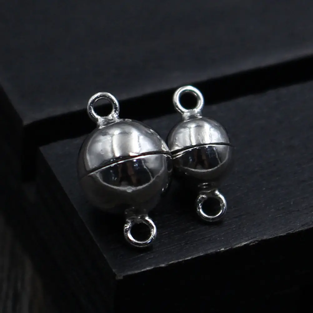 

10Pcs Magnetic Clasps Connector Strong Hold Jewelry Fastener for Handmade Necklace Bracelet Sweater Chain DIY Craft Projects
