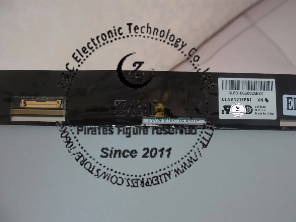 CLAA121FP01เดิม12.1นิ้วหน้าจอแสดงผลแอลซีดีสำหรับแพนasonic CF-SZ5แล็ปท็อป