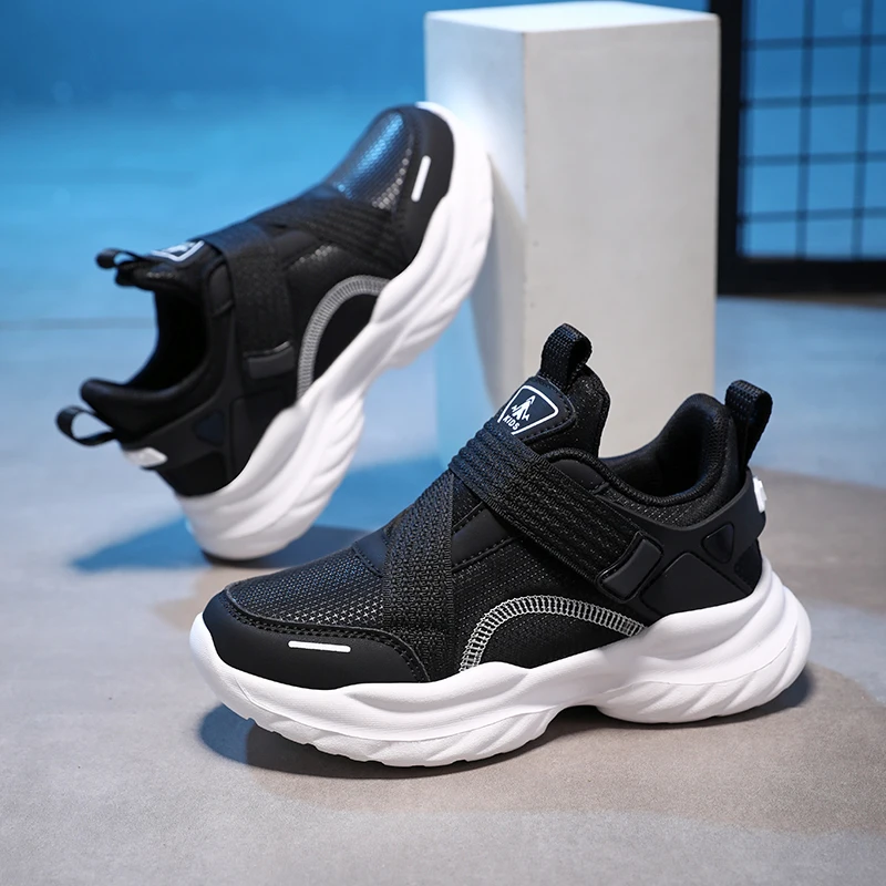 

Новая легкая детская спортивная обувь с защитой от столкновений, противоскользящие кроссовки с поддержкой отскока, водонепроницаемая кожаная повседневная обувь