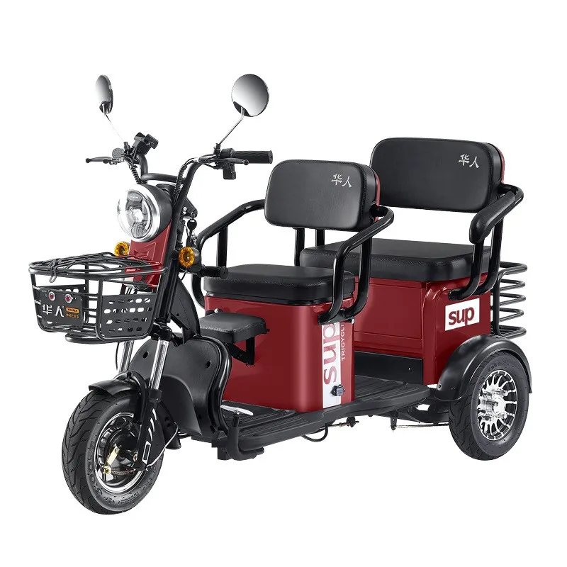 3 Electric Wheeler Scooter Lead Acid Battery 1000W 60V Adult Elderly Leisure Three Wheel Shock Absorber Tricycle Motorcycle