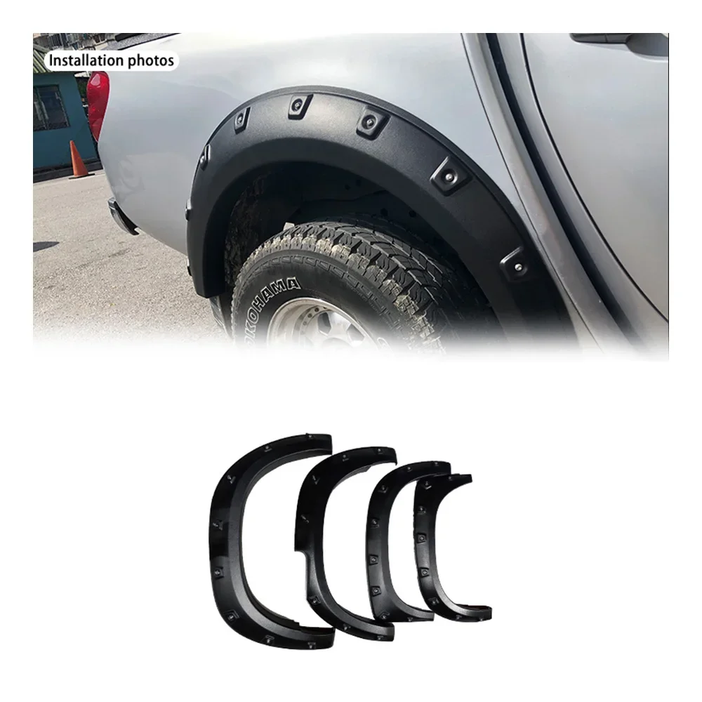 Factory Price Hot Sale High Quality Black Abs Wheel Arch Fender Flare For 2005-2015 Mitsubishi Triton L200