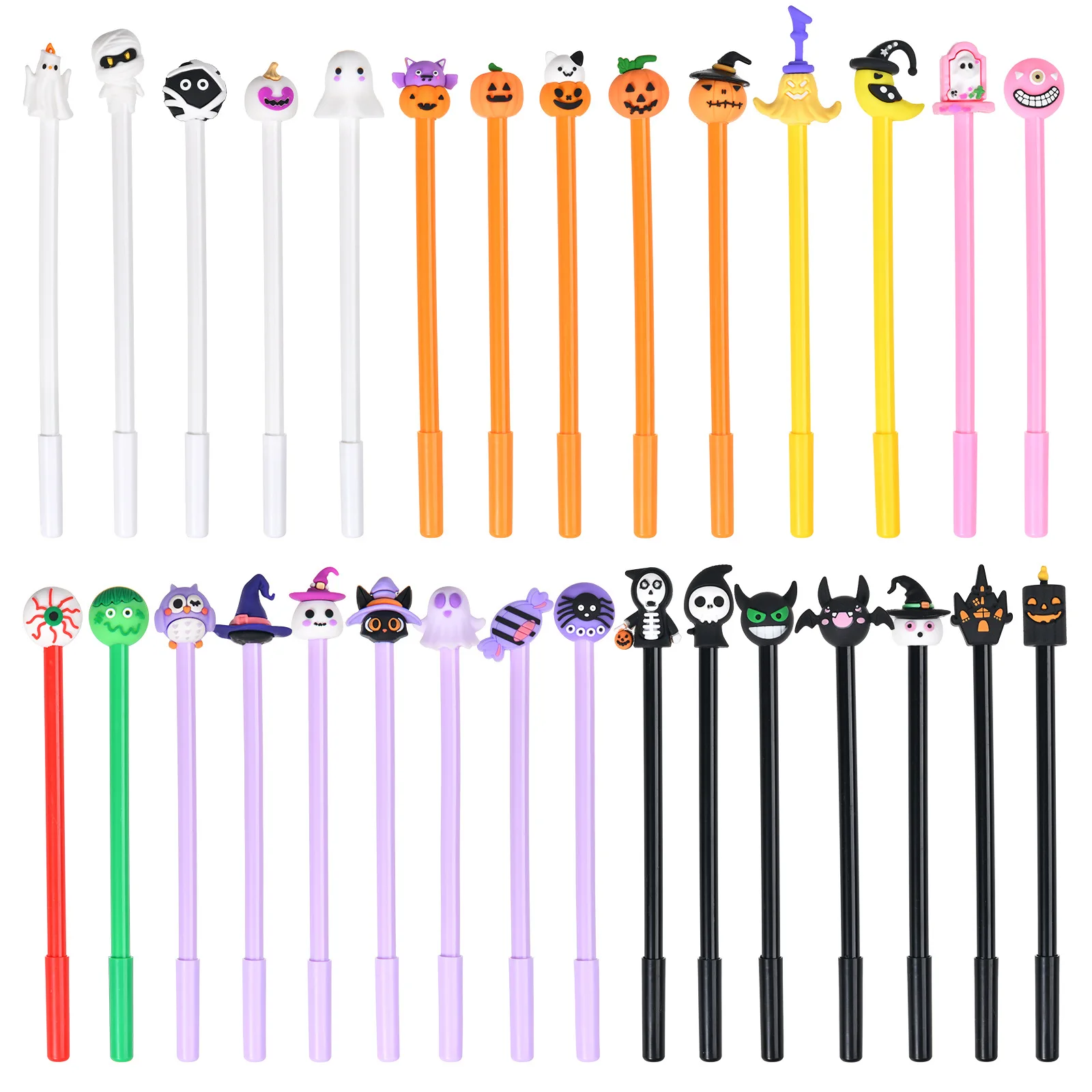 

12 Pcs Halloween Cartoon Neutral Pen Halloween Gift Student Prize Writing Tool Gel Pens Cute Writing Supplies