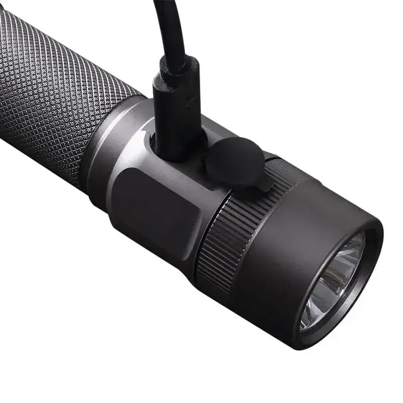 Jetbeam 2MS EDC LED Lanterna Tática USB-C Recarregável Resistente à Água EDC Lanterna 2000 Lumens Tocha Preta