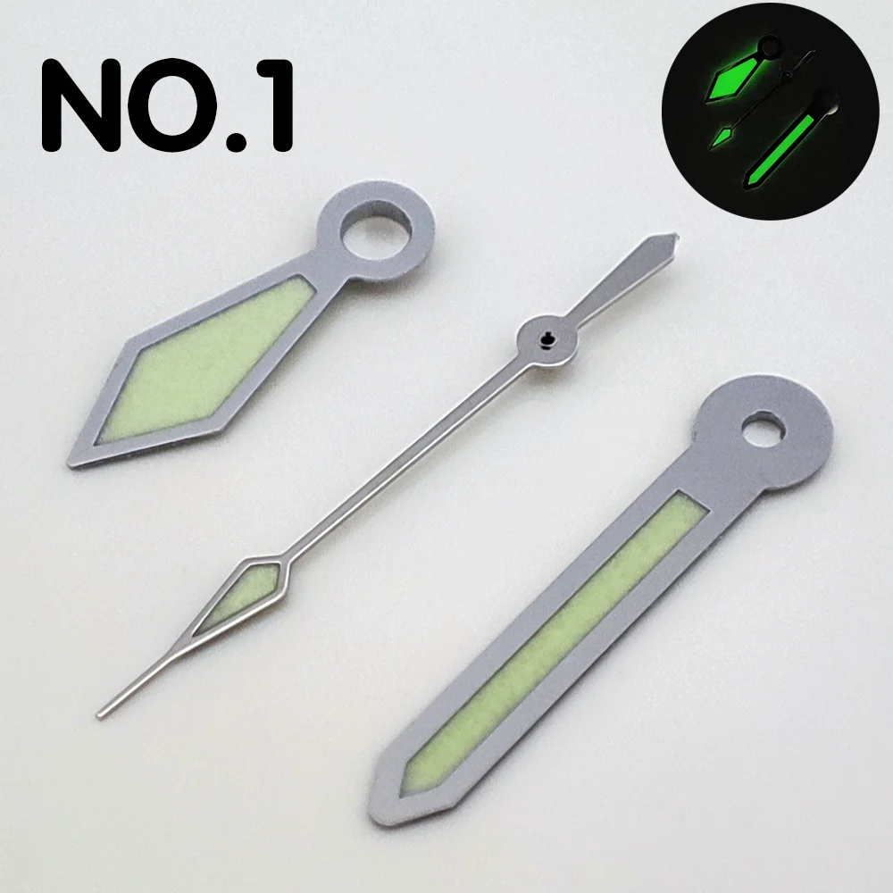 NH35 Hands Long Diamond Hands C3 Grade Luminous Hands NH35 Watch Replacement Parts Watch Hands For NH34 NH35 NH35 Movements