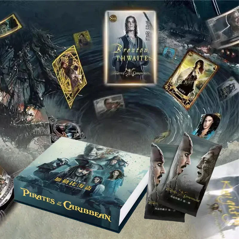 Genuine Pirates of the Caribbean Collectible Trading Cards Captain Jack Sparrow Movie Treasure Cards For Global Film Card Hobby