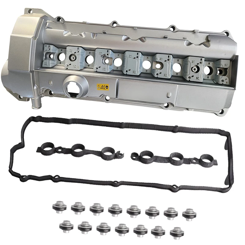 11121703341 Aluminum Engine Valve Cover for BMW Series 3 E36 E39 323is 328is 528i 2.8L 3.2L Auto Parts Cylinder Head Bonnet Set