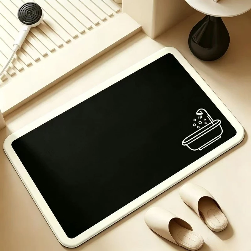 Bathroom absorbent diatom mud toilet  doormat toilet toilet floor mat toilet carpet
