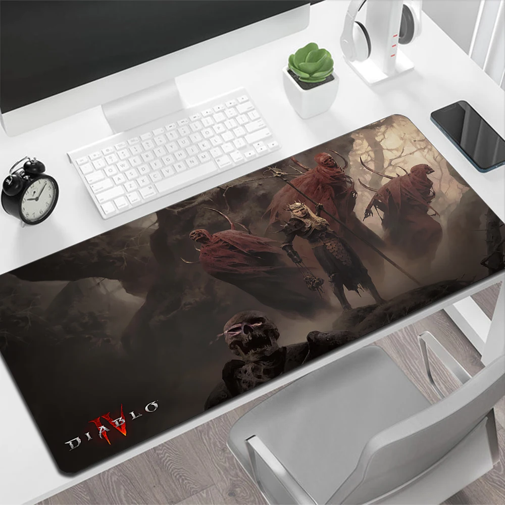 Diablo 4 Gaming Mouse Pad Large Mouse Pad PC Gamer Computer Mouse Mat Big Mousepad Silicone Carpet Keyboard Desk Mat Mause Pad
