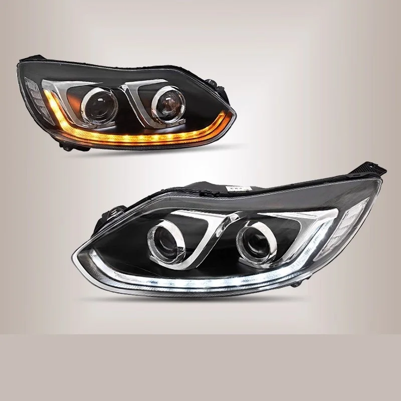 

Headlight for Ford Focus 12-14 hatchback sedan Modified LED daytime running lamp Turn signal front Driving light