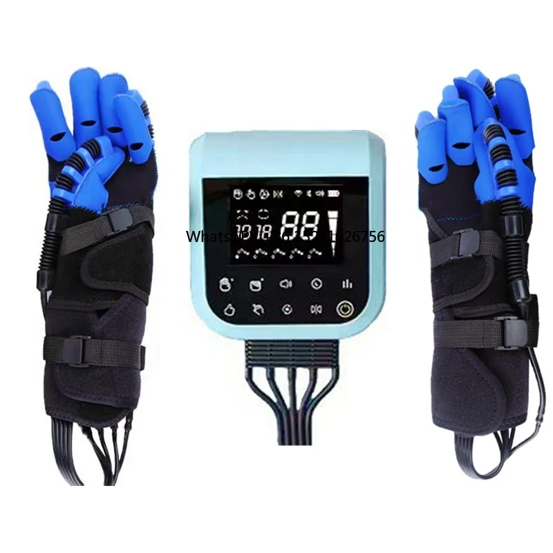 

The Latest Upgraded Stroke Induced Hemiplegic Hand Injury English Extended Pneumatic Massage Robot Rehabilitation Gloves