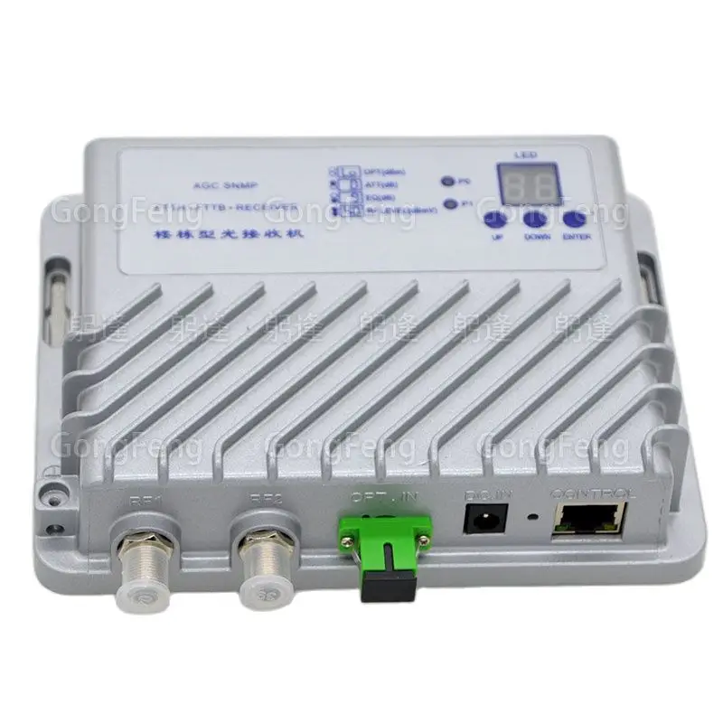 Imagem -04 - Receptor Óptico com Agcatteq As1000m d2 Banda Larga 11001600nm Ftth Televisão Digital Fttb sc Apc Novo