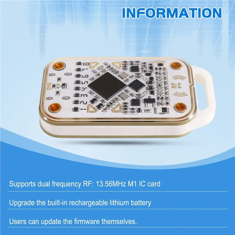 B48A Smart Chip Emulator Reader For Chameleon Ultra V3.0 RFID Read Write ID IC 125Khz 13.56Mhz Smart Card Tag Copyer Copier