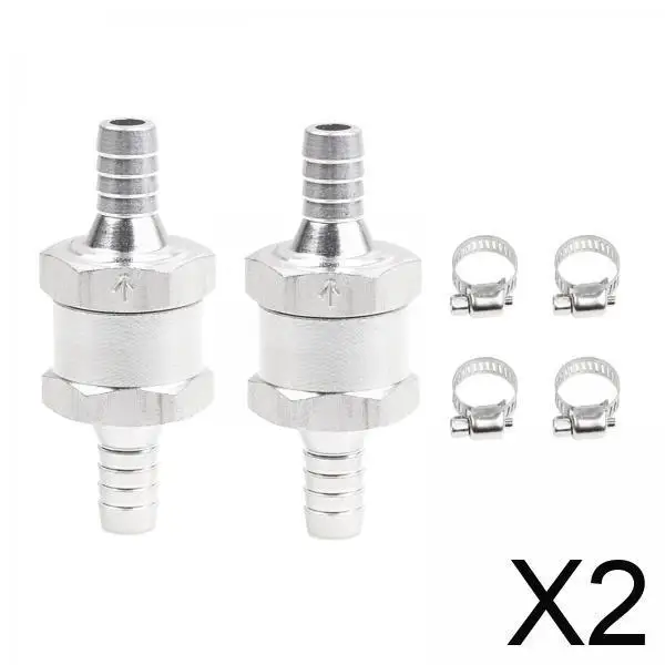 

Universal Aluminium Alloy Check Valve 8mm Hose Clamp for Automotive Petrol Oil Carburettor Low Pressure
