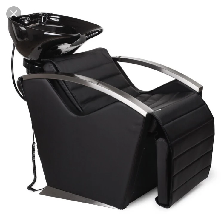 New hair wash unit shampoo bowl hair washing bed used salon shampoo chair with back massage