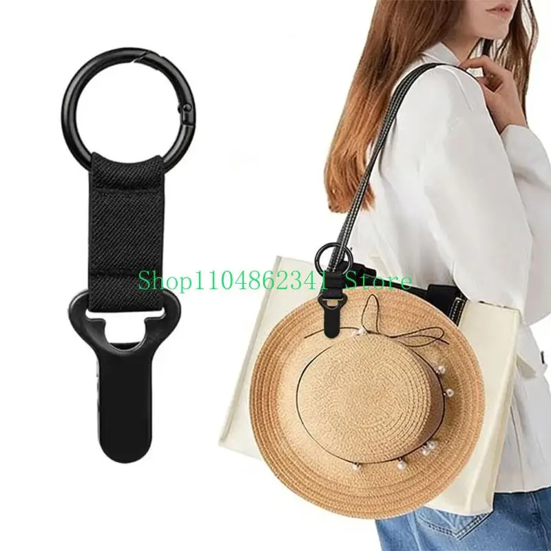 652F Hat Clip for Travel on Bag Vacation Beach Cruise Essential Accessory for Travel Handbag Backpack Luggage