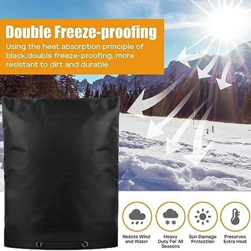 Pipe Insulation Irrigation Sprinkler Cover Faucet Antifreeze Cover Spigot Covers Winter Insulated Freeze Protection Small A